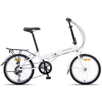 Progear Bikes Nomad Folding Bike 20" in Pearl White Kings Warehouse 