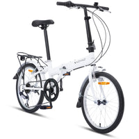 Progear Bikes Nomad Folding Bike 20" in Pearl White Kings Warehouse 