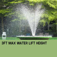 Protege 20W Solar Fountain Submersible Water Pump Power Panel Kit Garden Pond KingsWarehouse 