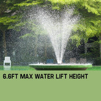 Protege 50W Solar Powered Fountain Submersible Water Pump Pond Kit Power Garden Panel KingsWarehouse 