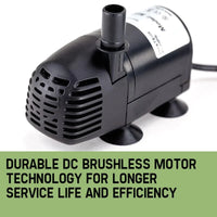 Protege 50W Solar Powered Fountain Submersible Water Pump Pond Kit Power Garden Panel KingsWarehouse 