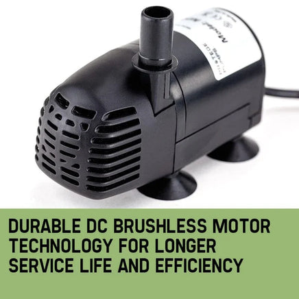 Protege 50W Solar Powered Fountain Submersible Water Pump Pond Kit Power Garden Panel KingsWarehouse 