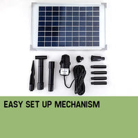 Protege 50W Solar Powered Fountain Submersible Water Pump Pond Kit Power Garden Panel KingsWarehouse 