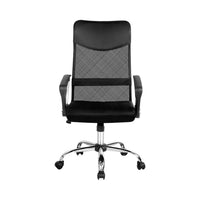 PU Leather Mesh High Back Office Chair - Black Artiss Kings Warehouse 