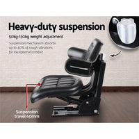 PU Leather Tractor Seat - Black Auto Accessories > Auto Accessories Others Kings Warehouse 