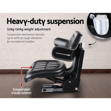 PU Leather Tractor Seat - Black Auto Accessories > Auto Accessories Others Kings Warehouse 