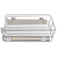 Pull-Out Wire Baskets 2 pcs Silver 500 mm Kings Warehouse 