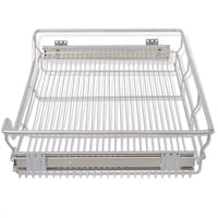 Pull-Out Wire Baskets 2 pcs Silver 800 mm Kings Warehouse 