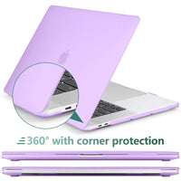 Purple MacBook Pro 13 Inch Case 2016-2023 M1 M2 A2338 A2289 A2251 A2159 Hard Shell Case Keyboard Cover Kings Warehouse 