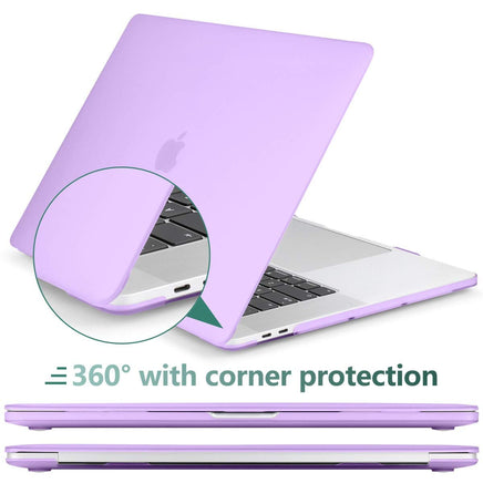 Purple MacBook Pro 13 Inch Case 2016-2023 M1 M2 A2338 A2289 A2251 A2159 Hard Shell Case Keyboard Cover Kings Warehouse 