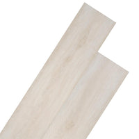 PVC Flooring Planks 5.26 m² 2 mm Oak Classic White Kings Warehouse 