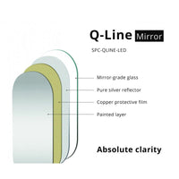 Q-Line Oval LED Bathroom Wall Mirror Kings Warehouse 