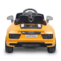 R8 Spyder Audi Licensed Kids Electric Ride On Car Remote Control - Yellow Kings Warehouse 