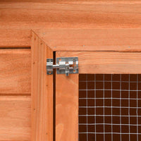 Rabbit Hutch Solid Pine & Fir Wood 303x60x86 cm Kings Warehouse 