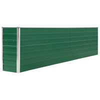 Raised Garden Bed 320x40x77 cm Galvanised Steel Green Kings Warehouse 