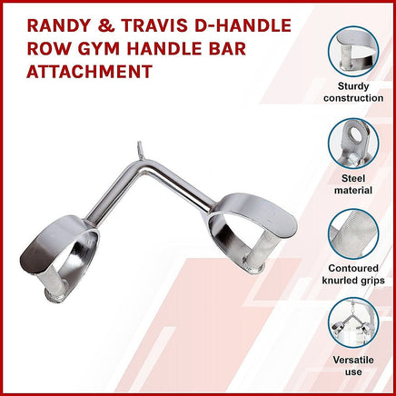 Randy & Travis D-Handle Row Gym Handle Bar Attachment Kings Warehouse 