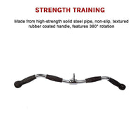 Randy & Travis Rubber-Coated Revolving Curl Row Bar Attachment Kings Warehouse 