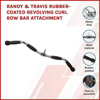 Randy & Travis Rubber-Coated Revolving Curl Row Bar Attachment Kings Warehouse 
