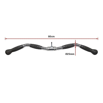 Randy & Travis Rubber-Coated Revolving Curl Row Bar Attachment Kings Warehouse 