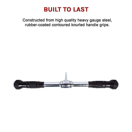 Randy & Travis Rubber Coated Solid Straight Bar Attachment Kings Warehouse 