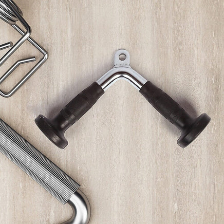 Randy & Travis Rubber-Coated Tricep Pushdown Bar Attachment Kings Warehouse 