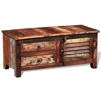 Reclaimed TV Hi-Fi Cabinet Side Cabinet Solid Wood Kings Warehouse 