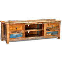 Reclaimed Wood TV Cabinet TV Stand 4 Drawers Kings Warehouse Default Title 