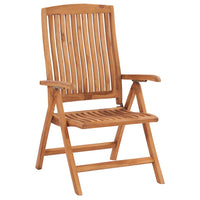 Reclining Garden Chairs 2 pcs Solid Teak Wood Kings Warehouse 