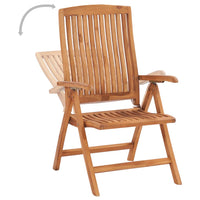 Reclining Garden Chairs 2 pcs Solid Teak Wood Kings Warehouse 
