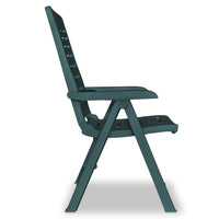 Reclining Garden Chairs 6 pcs Plastic Green Kings Warehouse 