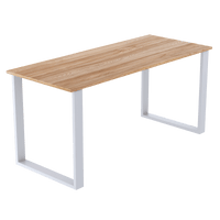 Rectangular-Shaped Table Bench Desk Legs Retro Industrial Design Fully Welded - White Kings Warehouse 