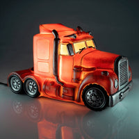 Red Metal Look Truck Table Lamp Kings Warehouse 