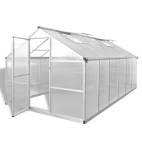 Reinforced Aluminium Greenhouse with Base Frame 9.025 m² Kings Warehouse 