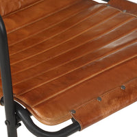 Relaxing Armchair with a Footrest Brown Real Leather living room Kings Warehouse 