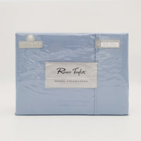 Renee Taylor 1500 Thread Count Pure Soft Cotton Blend Flat & Fitted Sheet Set Indigo King Bedding Kings Warehouse 