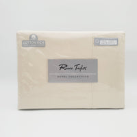 Renee Taylor 1500 Thread Count Pure Soft Cotton Blend Flat & Fitted Sheet Set Ivory King Bedding Kings Warehouse 