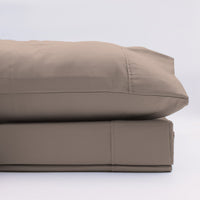 Renee Taylor 1500 Thread Count Pure Soft Cotton Blend Flat & Fitted Sheet Set Stone King Bedding Kings Warehouse 