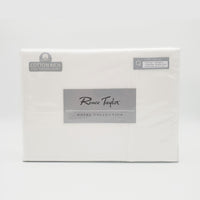 Renee Taylor 1500 Thread Count Pure Soft Cotton Blend Flat & Fitted Sheet Set White King