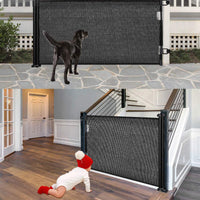 Retractable 1.5M Doorways Hallways Stairs Baby Gate Dog Pet Gate Indoor Outdoor Safety Gates Kings Warehouse 