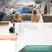 Retractable 3M Doorways Hallways Stairs Baby Gate Dog Pet Gate Indoor Outdoor Safety Gates White Kings Warehouse 