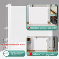 Retractable 3M Doorways Hallways Stairs Baby Gate Dog Pet Gate Indoor Outdoor Safety Gates White Kings Warehouse 