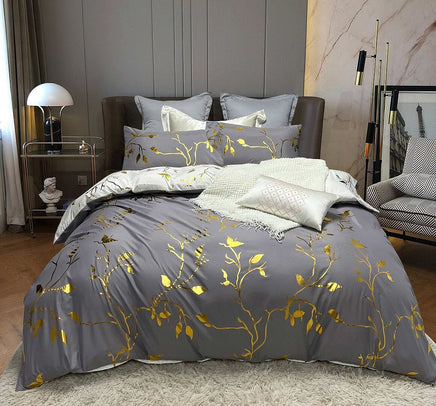 Reversible Design King Size White Duvet Doona Quilt Cover Set Kings Warehouse 