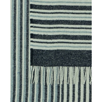 Richmond Throw - Reclaimed Wool Blend - Navy Bedding Kings Warehouse 