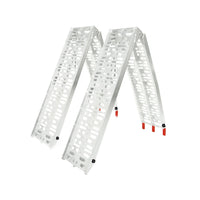 Rigg 2 x Aluminium ATV Loading Ramp Foldable - Silver Kings Warehouse 