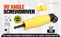 Right Angle Drill Attachment 90° Degree Drill Adapter 1/4" Drive Key Adaptor New Kings Warehouse 