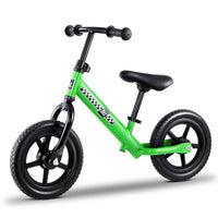 Rigo Kids Balance Bike Ride On Toys Push Bicycle Wheels Toddler Baby 12" Bikes Green Toys Kings Warehouse 