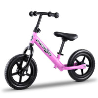 Kids Balance Bike Ride On Toys Push Bicycle Wheels Toddler Baby 12" Bikes Pink