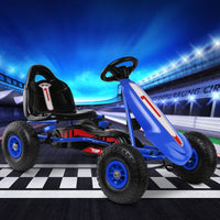 Rigo Kids Pedal Go Kart Car Ride On Toys Racing Bike Rubber Tyre Adjustable Seat Cars Kings Warehouse 