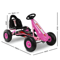 Rigo Kids Pedal Go Kart Car Ride On Toys Racing Bike Rubber Tyre Adjustable Seat Cars Kings Warehouse 