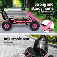 Rigo Kids Pedal Go Kart Car Ride On Toys Racing Bike Rubber Tyre Adjustable Seat Cars Kings Warehouse 